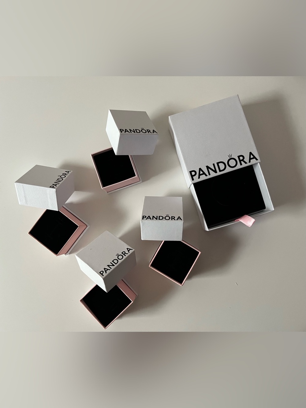 ✨ Beautiful Lot of 5 Authentic PANDORA Empty Jewelry Boxes ✨